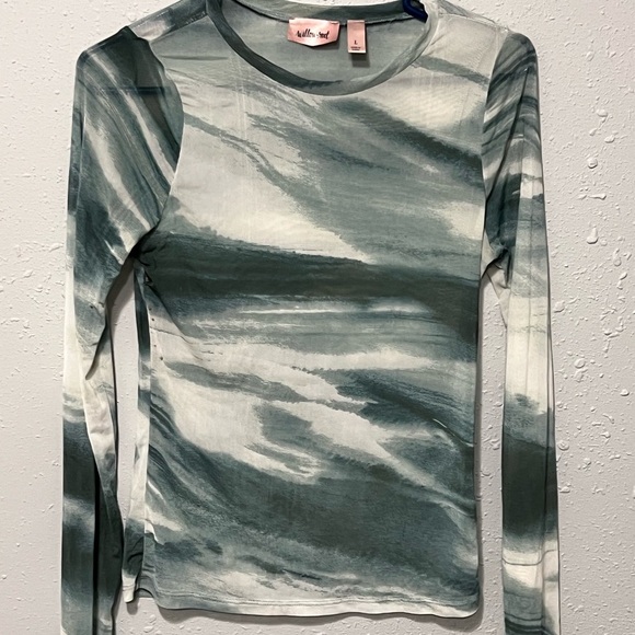 ✨sold✨Willow & Root Mesh Green/Teal and White Mesh - Picture 2 of 5